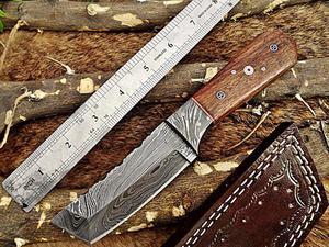 9.5 hand forged rain drop pattern Damascus steel Butcher knife, Meat  cleaver, Walnut wood scale, Rain drop pattern Damascus Steel 3 mm blade -  Damacus Depot, Inc.