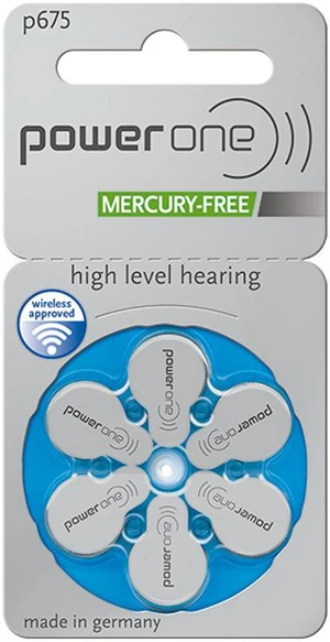 PowerOne Size 675 Hearing Aid Batteries (60 Batteries) PowerOne Size 675 Hearing Aid Batteries (60 Batteries)