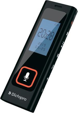 Tiny Digital Voice Activated Recorder by Dictopro - HQ Recording from Far Away, Record Lectures & Meetings, Sensitive Microphone, Automatic Noise Reduction, 582H Playback, Durable, USB, 8G (RENEWED)