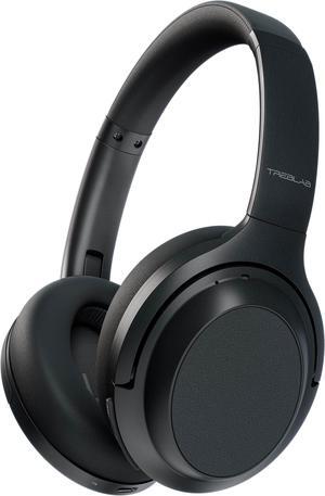 TREBLAB Z7 PRO - Hybryd Active Noise Canceling Headphones with Mic - 45H Playtime & USB-C Fast Charging, ANC Wireless Over Ear Bluetooth Headphones w/ aptX, Stereo Sound, Touch Control (Grey)