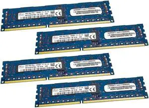 HMT451R7AFR8A-PB_LOT4 Hynix 16GB KIT (4X4GB) DDR3 Sdram PC3-12800 1600MHZ ECC RAM HMT451R7AFR8A-PB USA DDR3 240-PIN Desktop Memory
