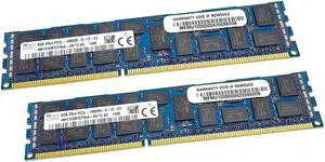HMT31GR7CFR4A-H9_LOT2 Hynix 16GB KIT 2X8GB DDR3 PC3-10600 1333MHZ ECC Registered RAM HMT31GR7CFR4A-H9 DDR3 240-PIN Desktop Memory