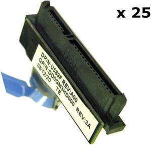 U589F_LOT25 LOT OF 25 Dell Studio 1735 1737 Laptop Sata HDD Adapter Connector Cable U589F Sata Cable Lots