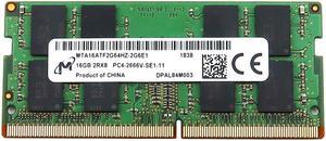 MTA16ATF2G64HZ-2G6E1_UA Micron 16GB 2RX8 DDR4 PC4-21300 2666MHZ 1.2V Memory Module MTA16ATF2G64HZ-2G6E1 Laptop Memory