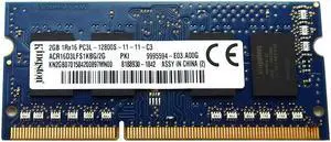 ACR16D3LFS1KBG/2G Kingston 2GB DDR3 SO-DIMM PC3L-12800S 1600MHZ 204-PIN Memory 9995594-E03.A00G Laptop Memory - OEM