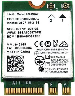 8260NGW Intel Dual Band WIRELESS-AC 8260 Wlan Bluetooth 4.2 Wifi Card 806721-001 Laptop Wireless Cards - Wifi