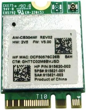 AW-CB304NF Azurewave PCI-EXPRESS Wlan Bluetooth 4.2 Laptop Wifi Card 915620-002 Laptop Wireless Cards - Wifi - OEM