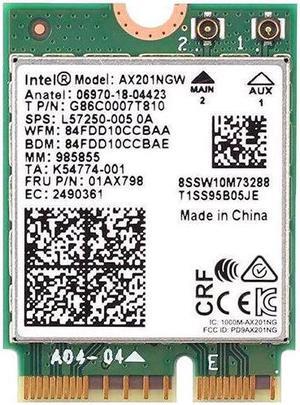AX201NGW Intel M.2 2230 CNVIO2 802.11AX Wifi 6 Bluetooth 5.2 Card G86C0007T810 Laptop Wireless Cards - Wifi