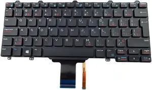 NSK-LMABC Dell Latitude E5270 E5250 E7270 French Canadian Backlit Laptop Keyboard 27HC7 Laptop Keyboards