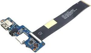 Lenovo 120S-11IAP USB Audio Jack Card Reader I/O Board W/ Cable 5C50P23900 I/O Boards- Video Audio USB IR DC TV PWR