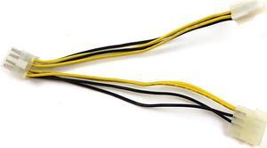 LOT OF 50 Molex 6" 4-PIN TO 8-PIN EPS Power Supply Adapter Cable With LP4 - F/M Power Cable Lots