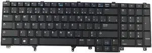 N5K-DW4UC Dell Precision M2800 M4800 M6800 French Canadian Black Laptop Keyboard Y5HH7 Laptop Keyboards