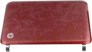 658515-001_N1 HP Mini 110 200 210 Series Laptop 10.1" LCD Screen Back Cover LID RED 658515-001 Laptop LCD Screen Covers