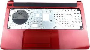 HP Pavilion 15-F Laptop Palmrest Touchpad Assembly RED 34U96TP403 NO Keyboard Laptop Palmrest Touchpad Assembly - OEM