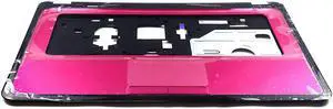 HP Pavilion G7-1000 Laptop Palmrest Touchpad Assy Pink 644008-001 NO Keyboard Laptop Palmrest Touchpad Assembly - OEM
