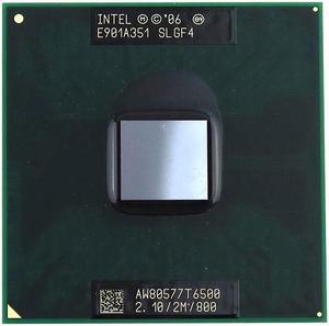 T6500 Intel Core 2 DUO Mobile 2.10GHZ Socket P (PGA478) 2-CORE Laptop CPU SLGF4 Laptop Processors