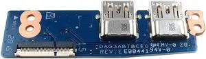 HP Omen 15-CE 15T-CE Series Laptop Dual USB Port Interface I/O Board 929465-001 I/O Boards- Video Audio USB IR DC TV PWR - OEM