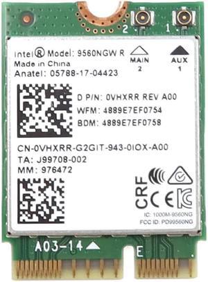 Vhxrr_Uc 0VHXRR Intel 9560NGW Pcie M.2 2230 802.11AC Wlan Bluetooth 5.1 Wireless Card Vhxrr Laptop Wireless Cards - Wifi