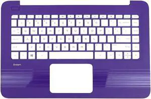 HP Stream 14-CB Series Laptop TOP Cover Keyboard Palmrest Assy Purple L16699-001 Laptop Palmrest Touchpad Assembly - OEM