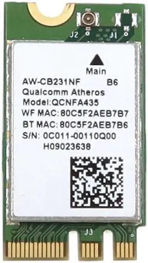 QCNFA435 Qualcomm M.2 1630 Ngff Wifi 802.11AX Bluetooth 4.1 Card 0C011-00110Q00 Laptop Wireless Cards - Wifi