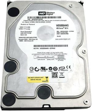 WD5000AAKS Western Digital Caviar 3.5" 500GB 7200 RPM 16MB Cache Sata HDD WD5000AAKS-00TMA0 Hard Drives - Sata - OEM