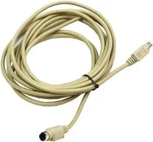 House Brand PS/2 Keyboard/Mouse MALE-TO-MALE Connector 15FT Length KVM Cable Interface Pod KVM Cables