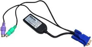DCIM-PS2 LOT OF 10 Raritan Ethernet TO HD15 Video 2X PS/2 KVM Cable H-UKVMPY-0B Video Cables Lots