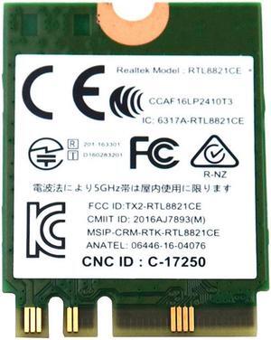 N33GX_UA 0N33GX Realtek RTL8821CE-VC M.2 2230 802.11AC Wlan Bluetooth 5.0 Pcie Wifi Card N33GX Laptop Wireless Cards - Wifi