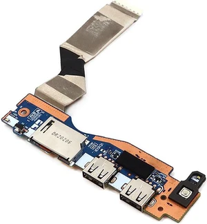 GS557 NS-C681 Lenovo Ideapad 5 15IIL05 USB SD Card Reader I/O Board With Cable 4553AR12101 I/O Boards- Video Audio USB IR DC TV PWR - OEM GS557 NS-C681 Lenovo Ideapad 5 15IIL05 USB SD Card Reader I/O Board With Cable 4553AR12101 I/O Boards- Video Audio USB IR DC TV PWR - OEM