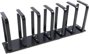 Panduit 6.75 X 3.5 19 Inches Seven Rings Cable Wire Management Panel Black Cable Management Panels