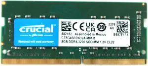CT8G4SFRA32A Crucial 8GB 1RX8 DDR4 Sodimm PC4-25600 3200MHZ 260-PIN Memory CT8G4SFRA32A.M8FR Laptop Memory - OEM