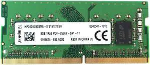 9995624-E53.A00G_UA Kingston HP26D4S9S8ME-8 8GB DDR4 Sodimm PC4-21300 2666MHZ RAM 9995624-E53.A00G Laptop Memory - OEM