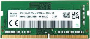HMAA1GS6CJR6N SK Hynix 8GB 1RX16 DDR4 Sodimm PC4-25600 3200MHZ 260-PIN Memory HMAA1GS6CJR6N-XN Laptop Memory - OEM