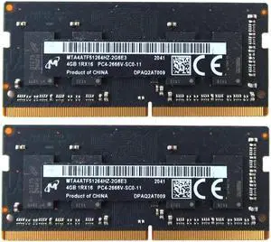 2_Of_MTA4ATF51264HZ-2G6E3_UB Micron 8GB 2X4GB DDR4 Sodimm PC4-21300 2666MHZ Memory KIT MTA4ATF51264HZ-2G6E3 Laptop Memory