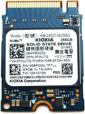 KBG40ZNS256G Kioxia 256GB M.2 2230 Nvme Pcie GEN3 X4 SSD Solid State Drive Fwjtg M.2 SSD / Solid State Drive KBG40ZNS256G Kioxia 256GB M.2 2230 Nvme Pcie GEN3 X4 SSD Solid State Drive Fwjtg M.2 SSD / Solid State Drive
