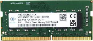 NT8GA64D88CX3S Nanya 8GB 1RX8 DDR4 Sodimm PC4-25600 3200MHZ 260-PIN Memory NT8GA64D88CX3S-JR Laptop Memory - OEM