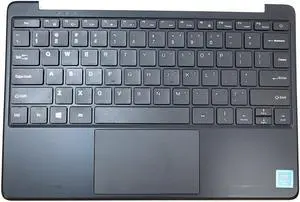 Geobook 120 Black TOP Cover US English Keyboard Palmrest Touchpad Assembly Laptop Palmrest Touchpad Assembly
