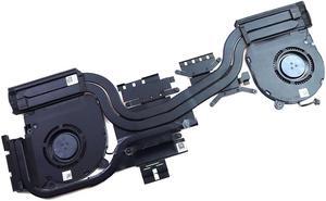 Pmwgv_Uc 0PMWGV Dell G7 17 7700 Laptop Black Thermal CPU GPU Cooling Heatsink FAN Assembly Pmwgv Laptop CPU Fans & Heatsinks