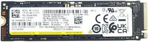MZ-VL25120 Samsung 512GB Pcie TLC M.2 2280 SSD SSS0L25196 MZVL2512HCJQ-00BL7 M.2 SSD / Solid State Drive