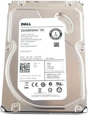 ST1000NM0011 Seagate 1TB 3.5" 7200RPM 64MB Cache Sata 6GB/S HDD 2T51W 9YZ164-036 Hard Drives - Sata - OEM