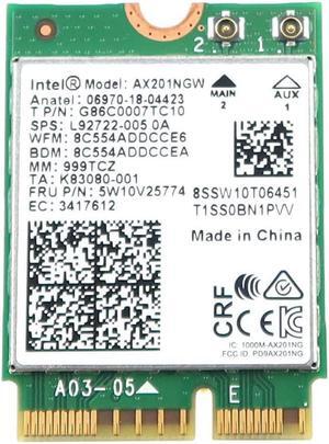 AX201NGW Intel M.2 2230 CNVIO2 802.11AX Wlan Bluetooth 5.2 Wifi Card SW10T06451 Laptop Wireless Cards - Wifi - OEM