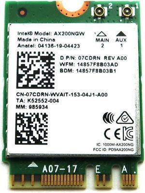 AX200NGW Intel WI-FI 6 AX200 Pcie M.2 2230 802.11AX Wlan BT 5.2 Wifi Card 7CDRN Laptop Wireless Cards - Wifi - OEM