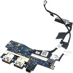 LS-H451P Dell Inspiron 7490 Series Laptop USB Audio Jack I/O Board With Cables HT63C I/O Boards- Video Audio USB IR DC TV PWR