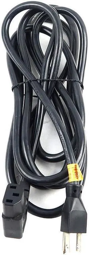 IBM 10FT Black 5-15P Male / C13 Right Angle Female 125V Power Cord Cable E-18387 Power Cables & Power Supply Cables