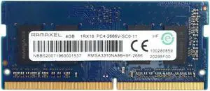 RMSA3310NA86H9F-2666_UA Ramaxel 4GB 1RX16 DDR4 Sodimm PC4-21300 2666MHZ Memory RMSA3310NA86H9F-2666 Laptop Memory