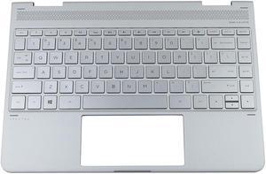 918027-001_N HP Spectre X360 13-AC Keyboard Palmrest Assembly Silver 918027-001 NO Touchpad Laptop Palmrest Touchpad Assembly