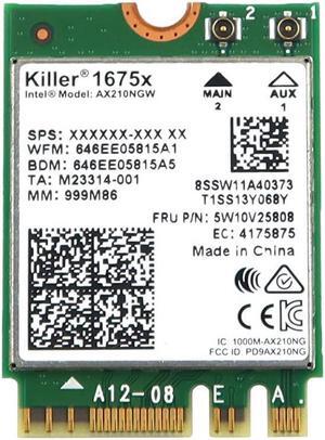 5W10V25808_UB Intel AX210NGW M.2 2230 Wifi 6E 802.11AX Bluetooth 5.3 Wireless Card 5W10V25808 Laptop Wireless Cards - Wifi