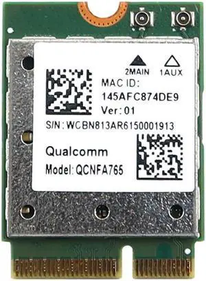 QCNFA765 Qualcomm M.2 2230 Pcie Wifi 6E 802.11AX Bluetooth 5.2 Wireless Card Laptop Wireless Cards - Wifi