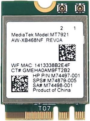 AW-XB468NF Azurewave MT7921 M.2 2230 Wifi 802.11AX Bluetooth 5.0 Card M74497-001 Laptop Wireless Cards - Wifi