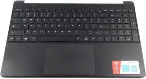 Thomson NEO 15 Black TOP Cover US English Keyboard Palmrest Touchpad Assembly Laptop Palmrest Touchpad Assembly